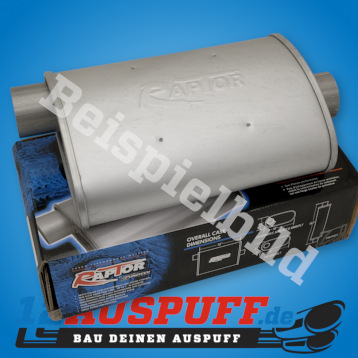 Auspufftopf FLOWTECH RAPTOR TURBO 2 1/4 Zoll