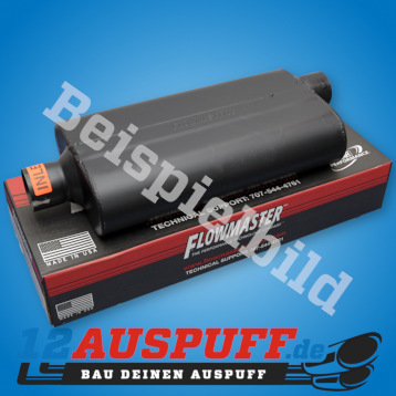 Auspufftopr Flowmaster Delta Flow 50 2 1/4 Zoll - mittig, versetzt