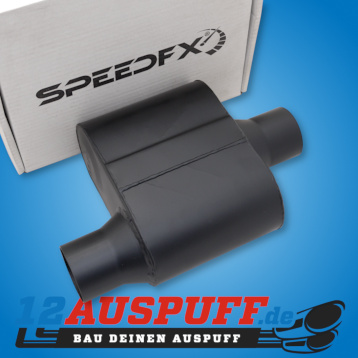 Auspufftopr SpeedFX 2,5 Zoll - versetzt, mittig